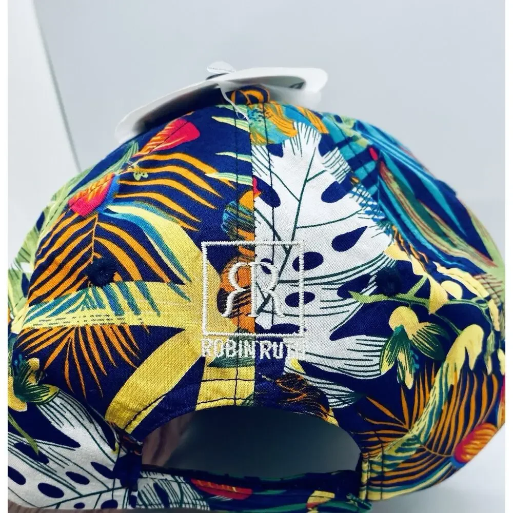 Robin Ruth Originals Spain Floral Adjustable Hat One Size New With Tags